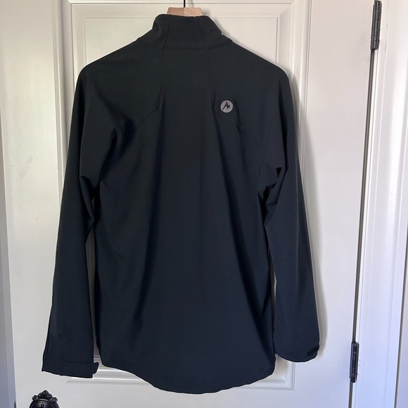 Marmot Jacket Men's Medium M3 Beto Black Softshell Windproof Lightweight Jacket - Picture 6 of 6